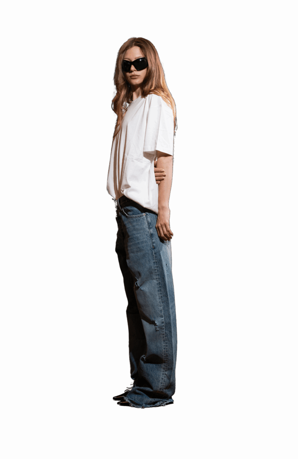 Handmade Jeans with woven patch – Bild 3